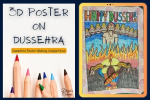 Best Poster on Dussehra festival for poster making competition.